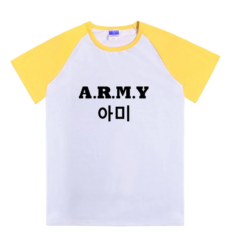 kpop new Album Army Raglan sleeve Short sleeve t-shirt kpop Bangtan Boys tees Harajuku letter Tops korean clothes
kpop new Album Army Raglan sleeve Short sleeve t-shirt kpop Bangtan Boys tees Harajuku letter Tops korean clothes