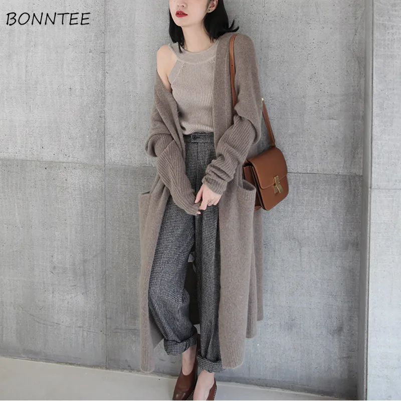 Cardigans Women Solid Thicker Leisure All-match Knitted Sweater Trendy Warm Cardigan Womens Korean Style Loose Sweaters Ladies
Cardigans Women Solid Thicker Leisure All-match Knitted Sweater Trendy Warm Cardigan Womens Korean Style Loose Sweaters Ladies