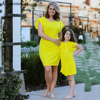 Mother daughter dresses Yellow Long Vestidos Mother and daughter clothes Mom and daughter dress Family matching clothes C0358
Mother daughter dresses Yellow Long Vestidos Mother and daughter clothes Mom and daughter dress Family matching clothes C0358