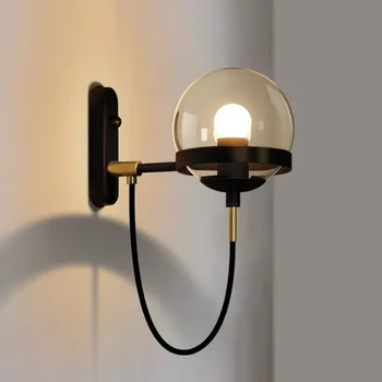 Nordic Loft Art Glass Wall Lamp Concise Glass Ball Bathroom Mirror Bedside Retro Study Cafe Led E27 Wall Lighting Sconce
Nordic Loft Art Glass Wall Lamp Concise Glass Ball Bathroom Mirror Bedside Retro Study Cafe Led E27 Wall Lighting Sconce