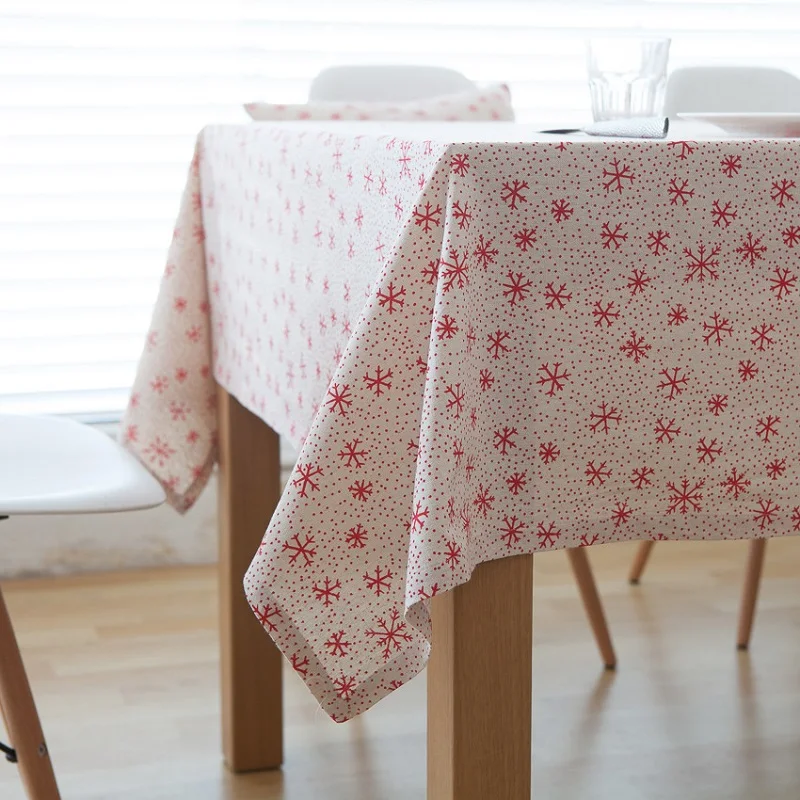 Christmas Snowflake Design Cotton Linen Tablecloth Printed Table Cover Customization Any Size Table Cloth Manteles De Navidad
Christmas Snowflake Design Cotton Linen Tablecloth Printed Table Cover Customization Any Size Table Cloth Manteles De Navidad