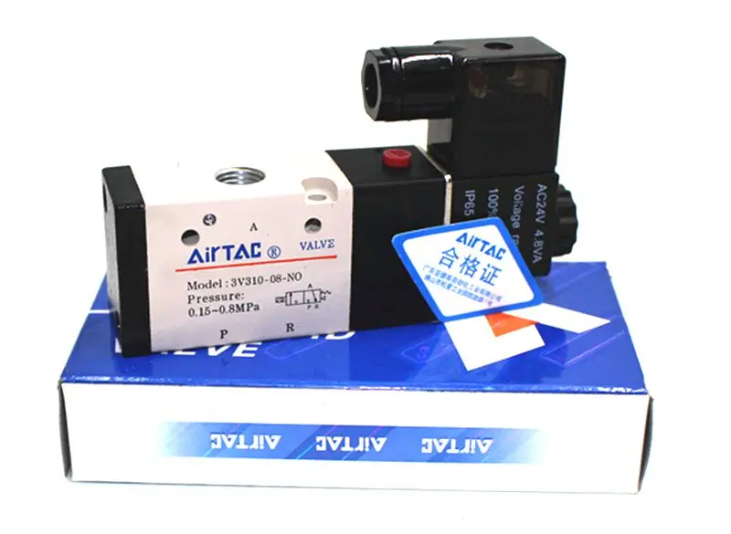 Pneumatic 3 Way 2 Position Air Directional Control Solenoid Valve 3V210-08 DC12V DC24V AC110V AC220V
Pneumatic 3 Way 2 Position Air Directional Control Solenoid Valve 3V210-08 DC12V DC24V AC110V AC220V