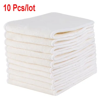 10 Pcs/lot 3 Layers Bamboo Insert Reusable Washable Quality Inserts Boosters Liners For Baby Cloth Diapers Nappy
10 Pcs/lot 3 Layers Bamboo Insert Reusable Washable Quality Inserts Boosters Liners For Baby Cloth Diapers Nappy