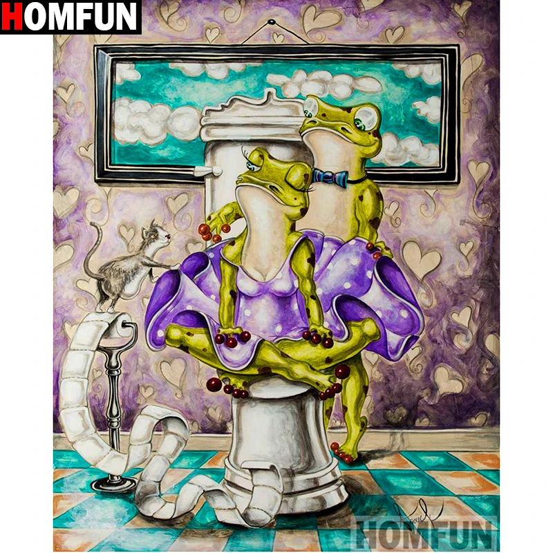 HOMFUN Full Square/Round Drill 5D DIY Diamond Painting "Toilet frog" Embroidery Cross Stitch 5D Home Decor Gift A13074
HOMFUN Full Square/Round Drill 5D DIY Diamond Painting "Toilet frog" Embroidery Cross Stitch 5D Home Decor Gift A13074