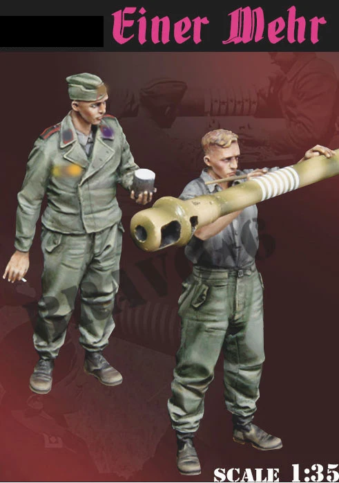 New Unassembled 1/35 Einer Mehr (2 FIGURES WITH BARREL ) Resin Kit DIY Toys Unpainted resin model
New Unassembled 1/35 Einer Mehr (2 FIGURES WITH BARREL ) Resin Kit DIY Toys Unpainted resin model