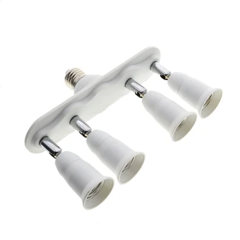 360 Degree Adjustable E27 to 4 E27 Light Bulb Socket Adapter holder Splitter AC110-230V
360 Degree Adjustable E27 to 4 E27 Light Bulb Socket Adapter holder Splitter AC110-230V