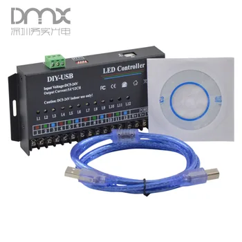 Mokungit Led RGB Controller 12 Channels Dynamic Scanning DIY-USB LED Controller RGB Single Color Led Display Controller 12-24V
Mokungit Led RGB Controller 12 Channels Dynamic Scanning DIY-USB LED Controller RGB Single Color Led Display Controller 12-24V