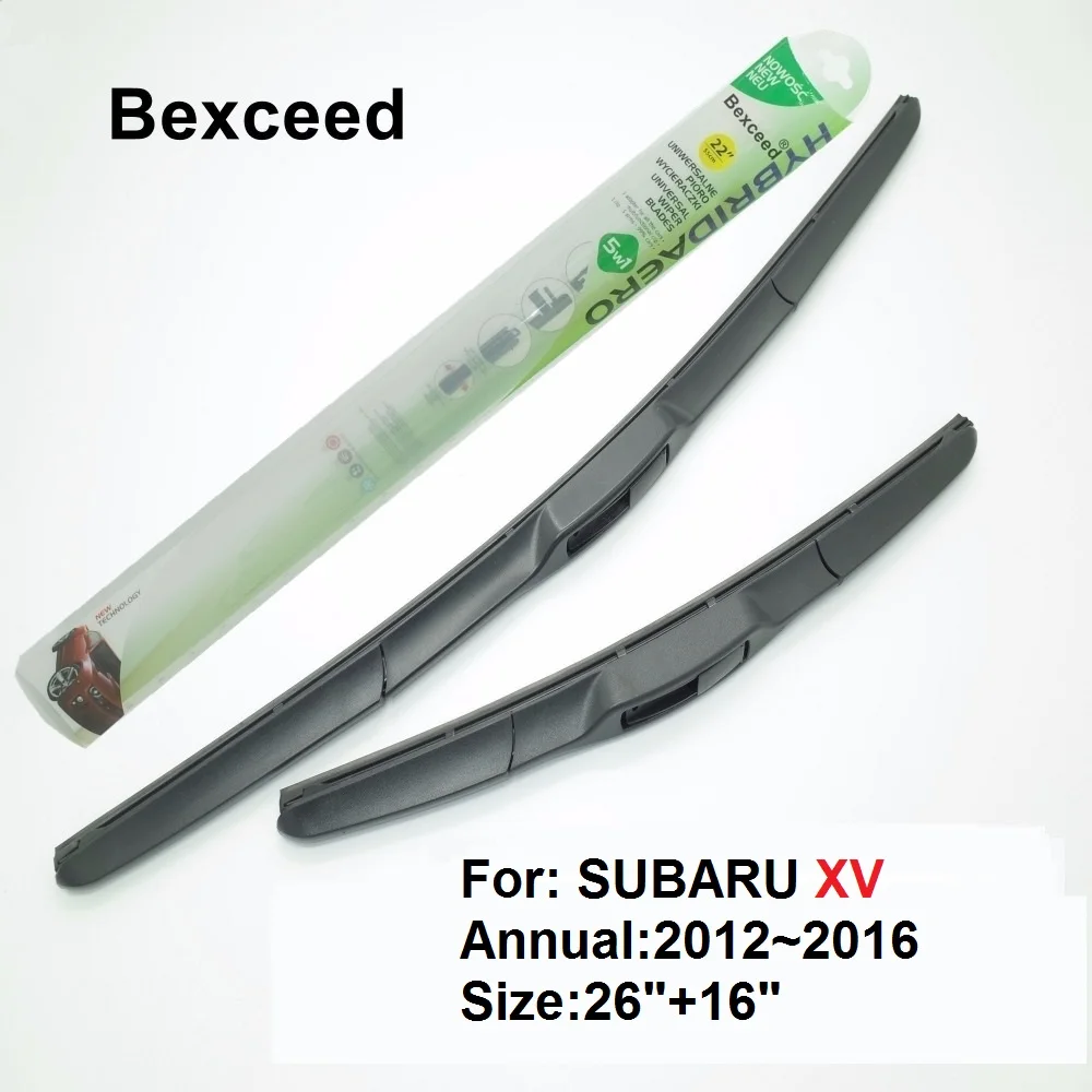 For SUBARU XV 26"+16" Bexceed of all season Windshield Hybrid wiper Blade 2012 2013 2014 2015 2016
For SUBARU XV 26"+16" Bexceed of all season Windshield Hybrid wiper Blade 2012 2013 2014 2015 2016