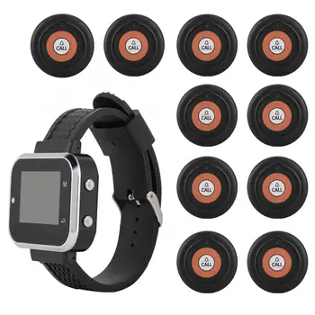 Calling Pagers System Wireless Caregiver Pager Set Restaurant Paging System Smart Call Button 1 Wristwatch 10 Buttons
Calling Pagers System Wireless Caregiver Pager Set Restaurant Paging System Smart Call Button 1 Wristwatch 10 Buttons