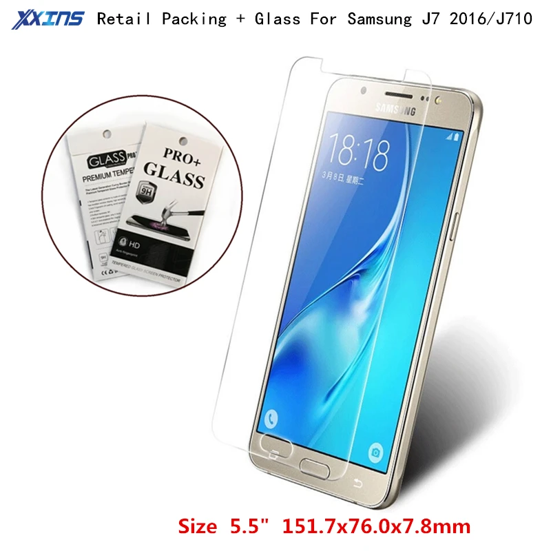 Закаленное стекло для Samsung Galaxy J7 2016 j710 экран защиты смартфон 9 H защитная пленка 5