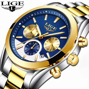 LIGE Top Brand Luxury Mens Watches Men's Fashion Business Quartz Watch Men Waterproof Full steel Sport Watch Relogio Masculino
LIGE Top Brand Luxury Mens Watches Men's Fashion Business Quartz Watch Men Waterproof Full steel Sport Watch Relogio Masculino