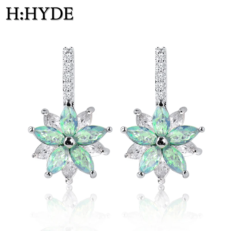 H:HYDE New Cute Romantic Lovely Clear Stone Flower Shape Convenient Simple Stud Earrings Copper Cubic Zirconia For Women Party
H:HYDE New Cute Romantic Lovely Clear Stone Flower Shape Convenient Simple Stud Earrings Copper Cubic Zirconia For Women Party