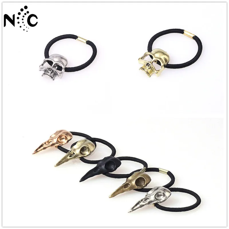 Fashion 1pc Halloween Girls Hair Accessories Gothic Punk Metal Crow Skulls Ponytail Hair Rope Tie Scrunchie Hair Bands for Women
Fashion 1pc Halloween Girls Hair Accessories Gothic Punk Metal Crow Skulls Ponytail Hair Rope Tie Scrunchie Hair Bands for Women
