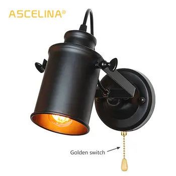 Industrial Wall Lamp Vintage wall lights with Pull chain switch handy Retro sconce Loft American country led wall light fixture
Industrial Wall Lamp Vintage wall lights with Pull chain switch handy Retro sconce Loft American country led wall light fixture
