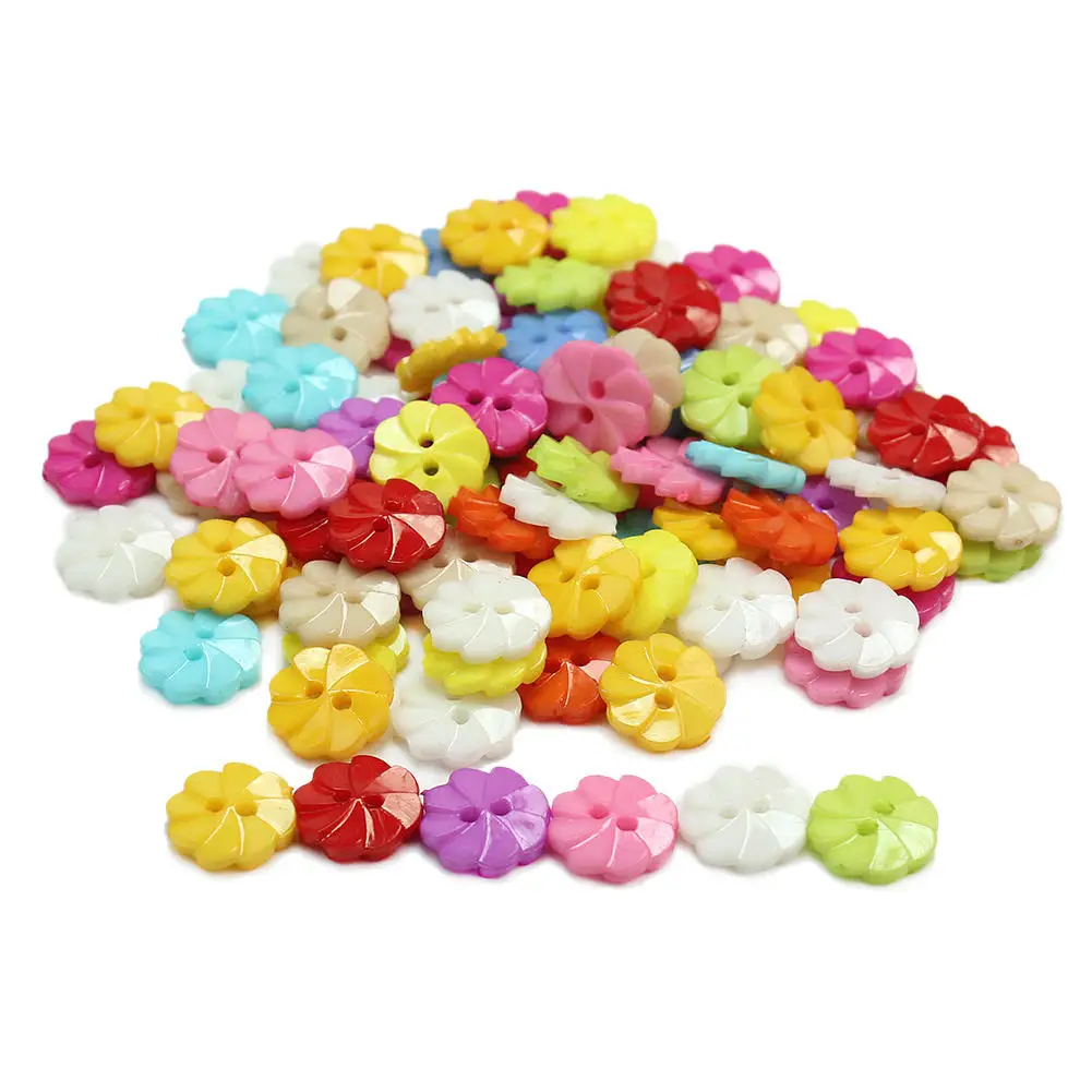 100pcs/Lot Mixed Colors 13mm 2 Holes Round Flower Resin Button Fit Sewing Scrapbooking DIY Craft Decoration Clothing Accessories
100pcs/Lot Mixed Colors 13mm 2 Holes Round Flower Resin Button Fit Sewing Scrapbooking DIY Craft Decoration Clothing Accessories