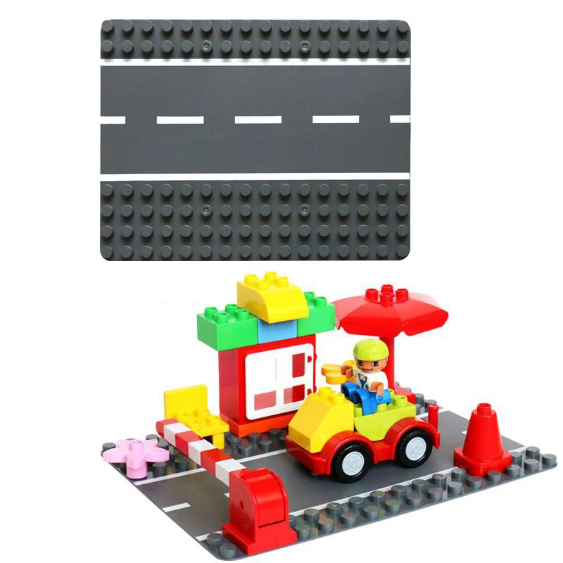 Brand New Duploes Highway Road Baseplate Building Blocks Big Bricks DIY Toy Parts City Blocks Base plate Children Toys Grey
Brand New Duploes Highway Road Baseplate Building Blocks Big Bricks DIY Toy Parts City Blocks Base plate Children Toys Grey