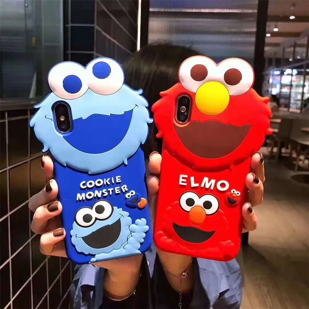 2018 Cute Cookie Monster&Elmo Case For iphone X/XS/XR/XSMAX,Soft Silicone Cover For iPhone 6s/6Plus/7G/8G/7lus/8Plus Fitted Case
2018 Cute Cookie Monster&Elmo Case For iphone X/XS/XR/XSMAX,Soft Silicone Cover For iPhone 6s/6Plus/7G/8G/7lus/8Plus Fitted Case