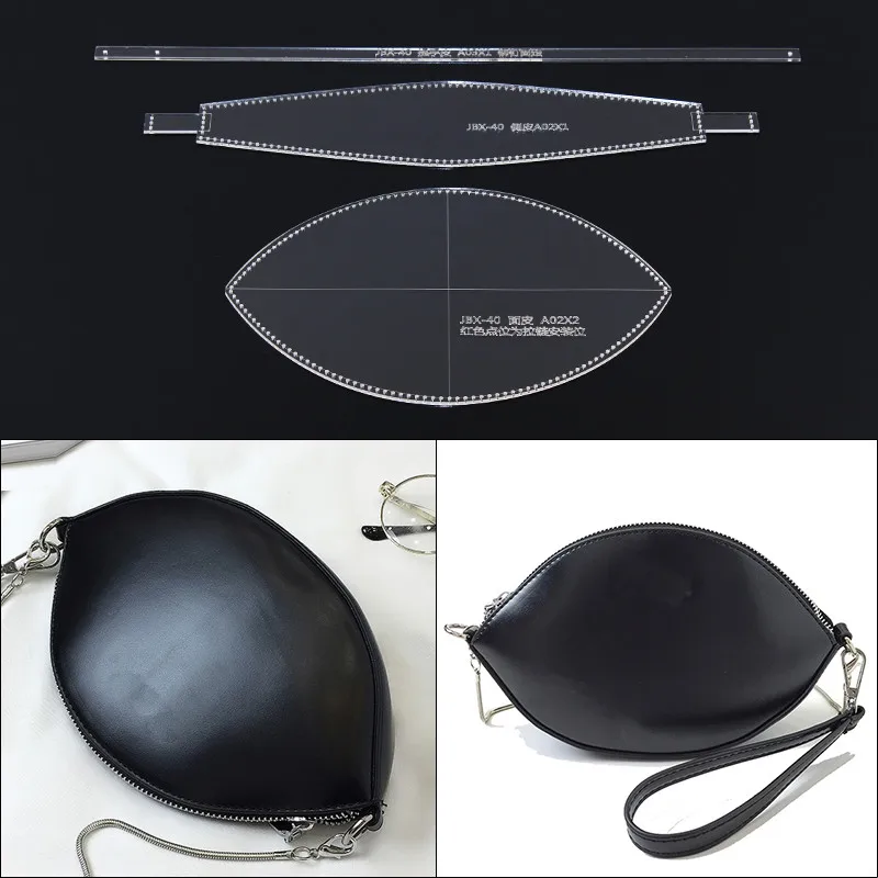 1Set Acrylic Stencil Template DIY Leather Craft Women Shoulder Bag Sewing Pattern Handmade Leathercraft Tool Set 23*14*7cm
1Set Acrylic Stencil Template DIY Leather Craft Women Shoulder Bag Sewing Pattern Handmade Leathercraft Tool Set 23*14*7cm