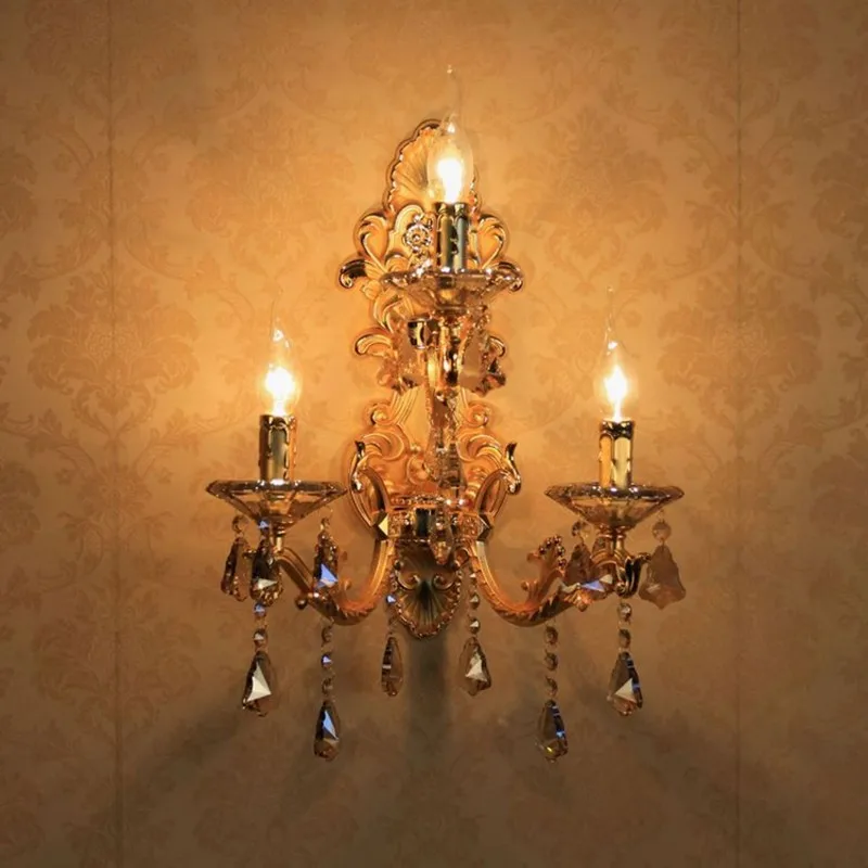 Modern Crystal Wall Lamp Crystal Wall Light Sconce Gold Color Wall Lamp Bedroom Dinning Room Hotel Crystal Wall Lighting Fixture
Modern Crystal Wall Lamp Crystal Wall Light Sconce Gold Color Wall Lamp Bedroom Dinning Room Hotel Crystal Wall Lighting Fixture