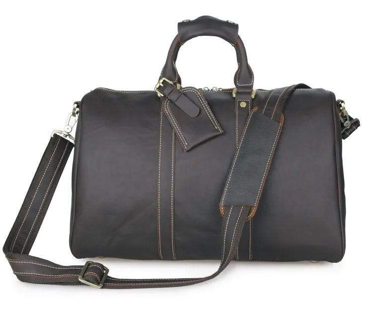Augus Casual Men's Top Quality Cow Leather Fashion Chocolate Large Capacity Travel Bag Business Duffel Bag 7077Q
Augus Casual Men's Top Quality Cow Leather Fashion Chocolate Large Capacity Travel Bag Business Duffel Bag 7077Q