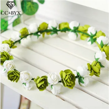 CC Flower Crowns Tiaras Handmade Romantic Garland Engagement Wedding Hair Accessories For Bridal Bridesmaids Beach Jewelry su015
CC Flower Crowns Tiaras Handmade Romantic Garland Engagement Wedding Hair Accessories For Bridal Bridesmaids Beach Jewelry su015
