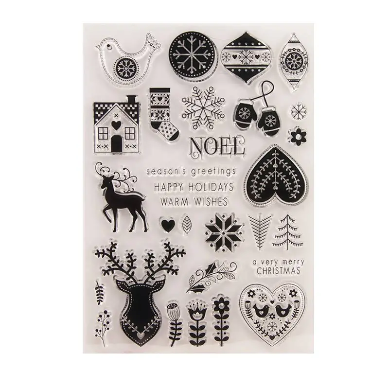 Merry Christmas Icons Rubber Clear Stamps Silicone Seals for DIY Scrapbooking Cards Making Diary Book Paper Maker Decor Stencil
Merry Christmas Icons Rubber Clear Stamps Silicone Seals for DIY Scrapbooking Cards Making Diary Book Paper Maker Decor Stencil