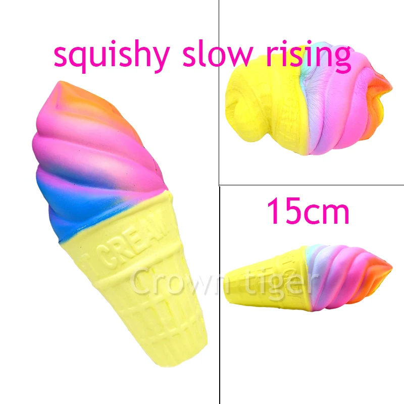 Squishy 2018 Jumbo Colorful. squishy rainbow Ice Cream Cone Slow Rising Soft Squishes Cream Scented Kids fun antistress toy Gift 
Squishy 2018 Jumbo Colorful. squishy rainbow Ice Cream Cone Slow Rising Soft Squishes Cream Scented Kids fun antistress toy Gift