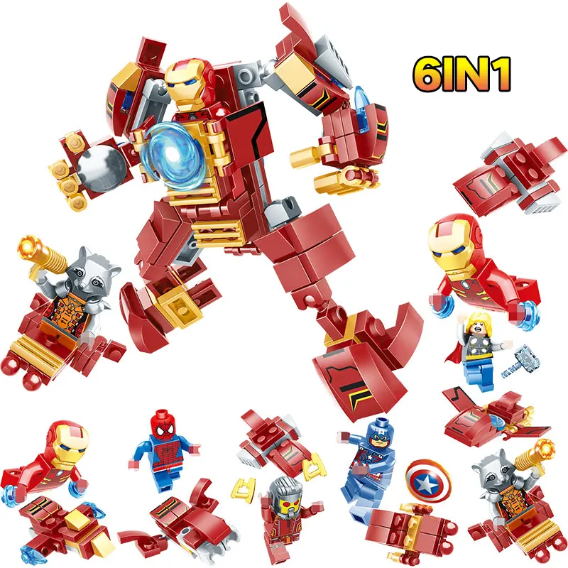 New Mech Warrior Building Blocks Compatible LegoINGly Super Heroes Iron Man Spider-Man Action Figures Bricks Kits Toy for Boys
New Mech Warrior Building Blocks Compatible LegoINGly Super Heroes Iron Man Spider-Man Action Figures Bricks Kits Toy for Boys