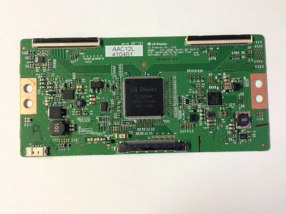 Latumab For LG Tcon Board 6870C-0571B V15 43UHD TM120 LGE Ver0.2 TCON logic Board Free shipping
Latumab For LG Tcon Board 6870C-0571B V15 43UHD TM120 LGE Ver0.2 TCON logic Board Free shipping