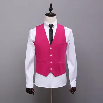 High-grade slim men's suit vest tide men's casual suit small vest autumn wedding groom / best man dress
High-grade slim men's suit vest tide men's casual suit small vest autumn wedding groom / best man dress