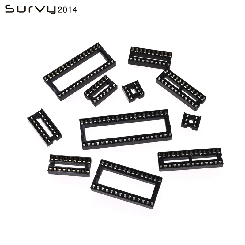 10PCS IC Socket DIP-6P TO 40P Pin 2.54mm Integrated Circuit Adaptor Solder Type Narrow/WIDE
10PCS IC Socket DIP-6P TO 40P Pin 2.54mm Integrated Circuit Adaptor Solder Type Narrow/WIDE