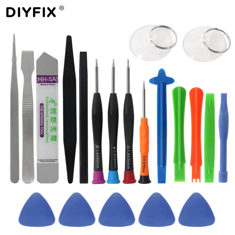 DIYFIX 21 в 1 ручные инструменты набор комплект отвёрток Spudger открыть инструмент для
