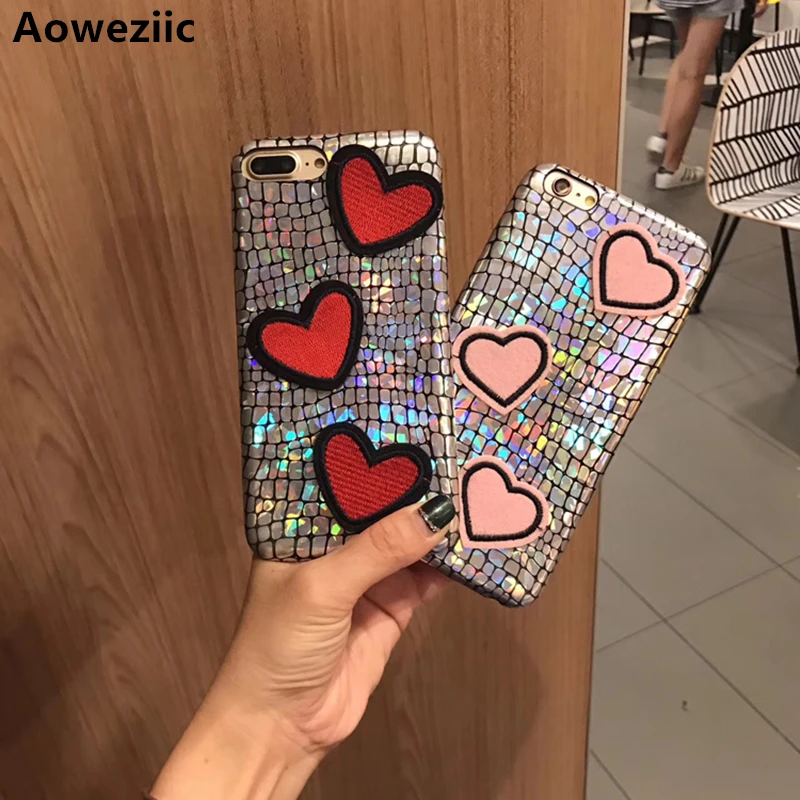 Aoweziic Laser crocodile pattern embroidery love 6S mobile phone shell smooth For iPhone7 XR XSMAX protective cover female 8plus
Aoweziic Laser crocodile pattern embroidery love 6S mobile phone shell smooth For iPhone7 XR XSMAX protective cover female 8plus