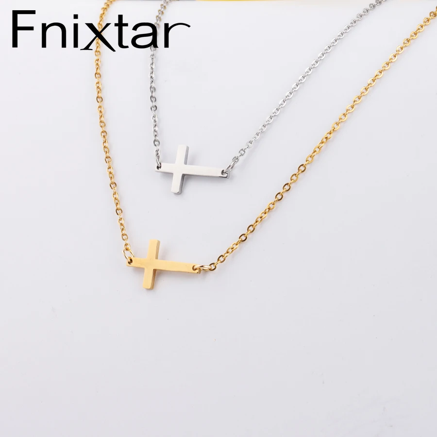 Fnixtar Fashion Cross Necklace Never Fade Mirror Polishe Stainless Steel Cross Chain Necklace 45cm 10Piece/lot
Fnixtar Fashion Cross Necklace Never Fade Mirror Polishe Stainless Steel Cross Chain Necklace 45cm 10Piece/lot