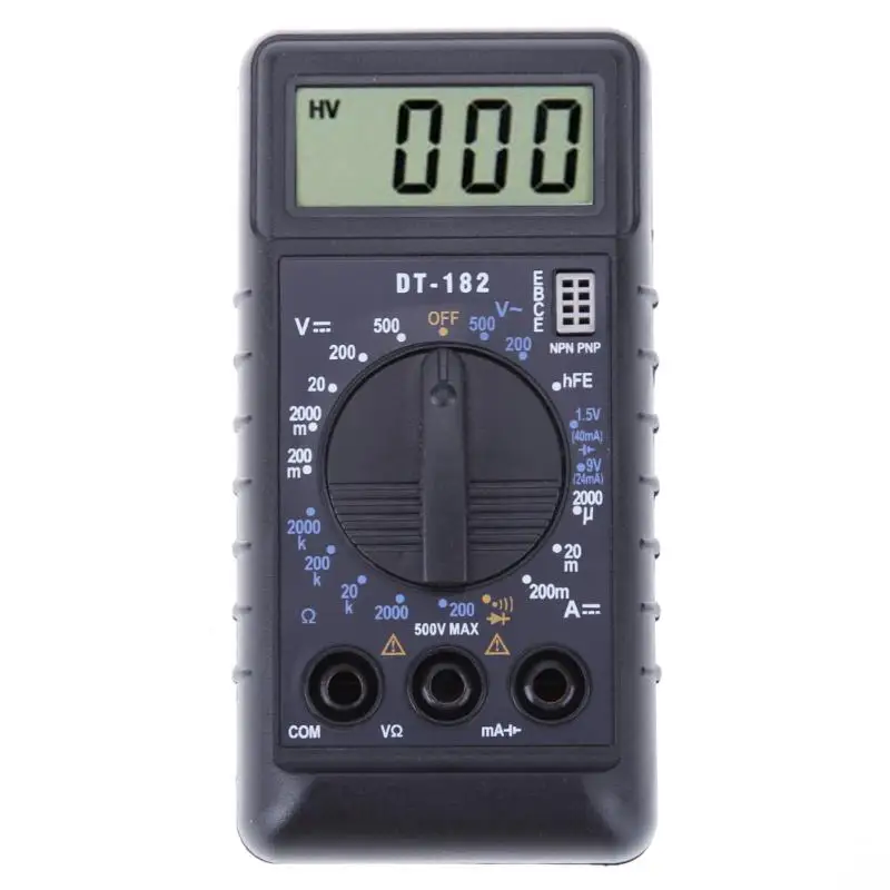 Digital Multimeter Mini Pocket Ammeter Voltmeter Ohmmeter AC DC Voltage Current Resistance Tester LCD Display
Digital Multimeter Mini Pocket Ammeter Voltmeter Ohmmeter AC DC Voltage Current Resistance Tester LCD Display