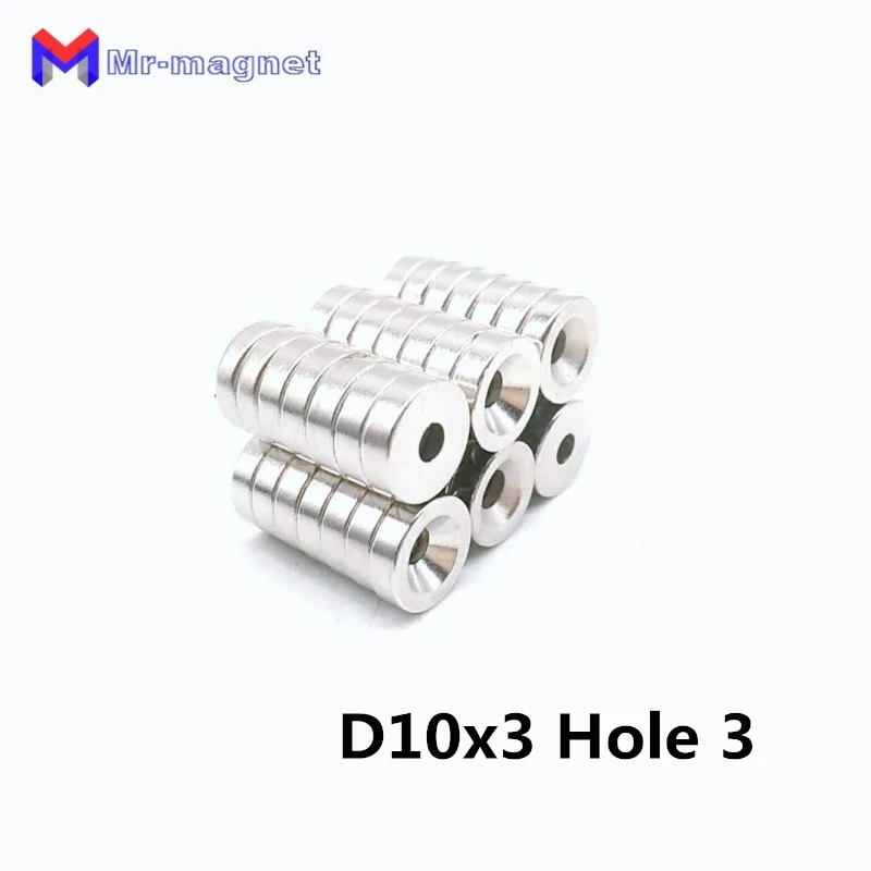 500pcs N35 10mm x 3mm Ring Hole 3mm Strong Round Countersunk Rare Earth Neodymium Magnet 10x3 10*3-3
500pcs N35 10mm x 3mm Ring Hole 3mm Strong Round Countersunk Rare Earth Neodymium Magnet 10x3 10*3-3