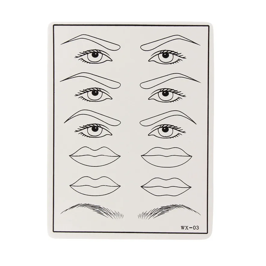Permanent Cosmetic Eye Lip Eyebrow Makeup Practice Training Skin Sheet Tattoo best seller Conventional eyebrow lip practice skin
Permanent Cosmetic Eye Lip Eyebrow Makeup Practice Training Skin Sheet Tattoo best seller Conventional eyebrow lip practice skin
