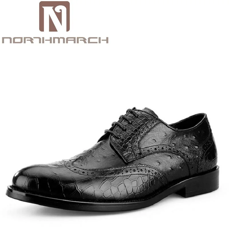NORTHMARCH Men Business leather Shoes High Quality Crocodile Formal Dress Shoes Man Pointed Toe Brogue Carved Shoes Black
NORTHMARCH Men Business leather Shoes High Quality Crocodile Formal Dress Shoes Man Pointed Toe Brogue Carved Shoes Black
