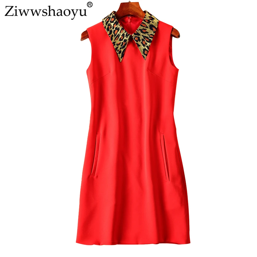 Ziwwshaoyu Fashion Leopard print dresses Peter pan Collar Pockets temperament Party dress 2019 spring and summer new women
Ziwwshaoyu Fashion Leopard print dresses Peter pan Collar Pockets temperament Party dress 2019 spring and summer new women