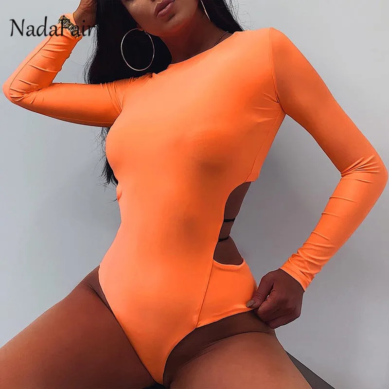 Nadafair Long Sleeve Backless Sexy Bodysuit Women Romper 2019 Skinny Autumn Body Female Orange Green Black
Nadafair Long Sleeve Backless Sexy Bodysuit Women Romper 2019 Skinny Autumn Body Female Orange Green Black