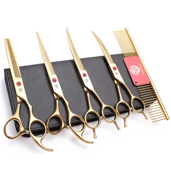 20Sets 7In. Wholesale Dog Shears Grooming Scissors Kit Staight Scissors Thinning Shears Dog Curved Shears Pet Scissors Set Z3002
20Sets 7In. Wholesale Dog Shears Grooming Scissors Kit Staight Scissors Thinning Shears Dog Curved Shears Pet Scissors Set Z3002