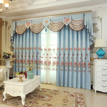 European and American style floral embroidered shading curtains for living rooms , bed rooms ,children rooms, coordination tulle
European and American style floral embroidered shading curtains for living rooms , bed rooms ,children rooms, coordination tulle
