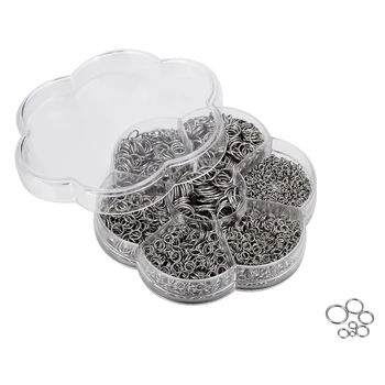 LASPERAL 1Box 2200PCs Stainless Steel Jump Rings Accessories For Jewelry Open Jump Rings For DIY Jewelry Making Material 3-8mm
LASPERAL 1Box 2200PCs Stainless Steel Jump Rings Accessories For Jewelry Open Jump Rings For DIY Jewelry Making Material 3-8mm