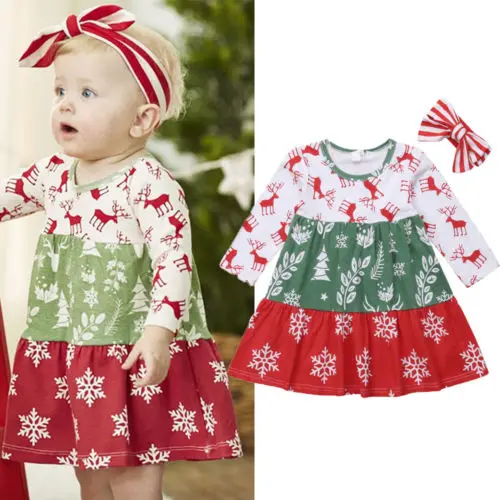 2018 Pretty Princess Kids Baby Girls Christmas Party Sets Long Sleeves Deer Snowflake Print Party Dress Headband 2Pcs Sets 1-6Y
2018 Pretty Princess Kids Baby Girls Christmas Party Sets Long Sleeves Deer Snowflake Print Party Dress Headband 2Pcs Sets 1-6Y
