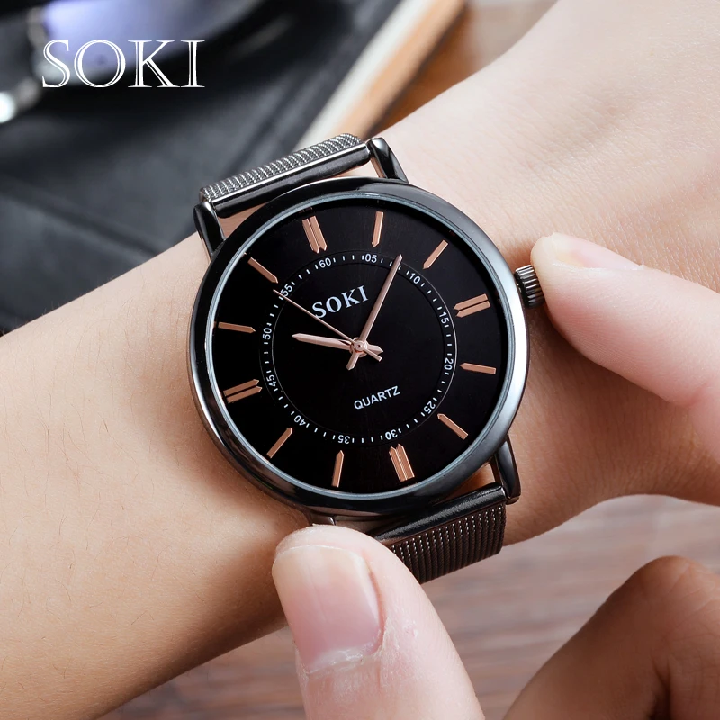 Digital watch Minimalist SOKI Women Quartz Watch Brand Modern Fashion Mesh Strap Casual Round Simple Watch relojes para mujer
Digital watch Minimalist SOKI Women Quartz Watch Brand Modern Fashion Mesh Strap Casual Round Simple Watch relojes para mujer