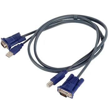 USB 2.0 KVM Switch 15-pin Standard VGA+USB A To B Cables Computer Printer Monitor Adapter Converter
USB 2.0 KVM Switch 15-pin Standard VGA+USB A To B Cables Computer Printer Monitor Adapter Converter