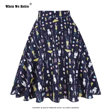 When We Retro Short Swing Women Skirt 100% Cotton VD0020 2020 Navy Blue Girl and Dog Print Summer jupe femme High Waist Skirts
When We Retro Short Swing Women Skirt 100% Cotton VD0020 2020 Navy Blue Girl and Dog Print Summer jupe femme High Waist Skirts