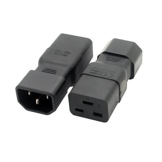 IEC 320 C14 Male to Female C19 Adapter IEC C19 to C14 PDU PSU UPS Power Connector
IEC 320 C14 Male to Female C19 Adapter IEC C19 to C14 PDU PSU UPS Power Connector