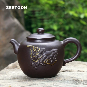 290cc Authentic Yixing Teapot Dragon Pot China Kung Fu Tea Set Master Handmade Healthy Purple Clay Zisha Creative Kettle Tea Pot
290cc Authentic Yixing Teapot Dragon Pot China Kung Fu Tea Set Master Handmade Healthy Purple Clay Zisha Creative Kettle Tea Pot