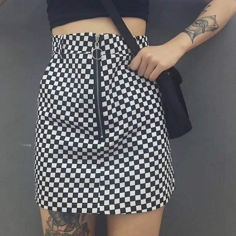 Women Casual Summer Fabala Short Skirt Grid Pattern A-line Skirt Hem cotton Spring Autumn Skirt
Women Casual Summer Fabala Short Skirt Grid Pattern A-line Skirt Hem cotton Spring Autumn Skirt